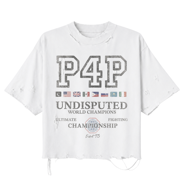 P4P Undisputed World Champions Distressed Tee