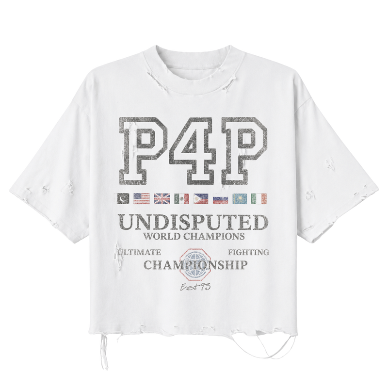 P4P Undisputed World Champions Distressed Tee